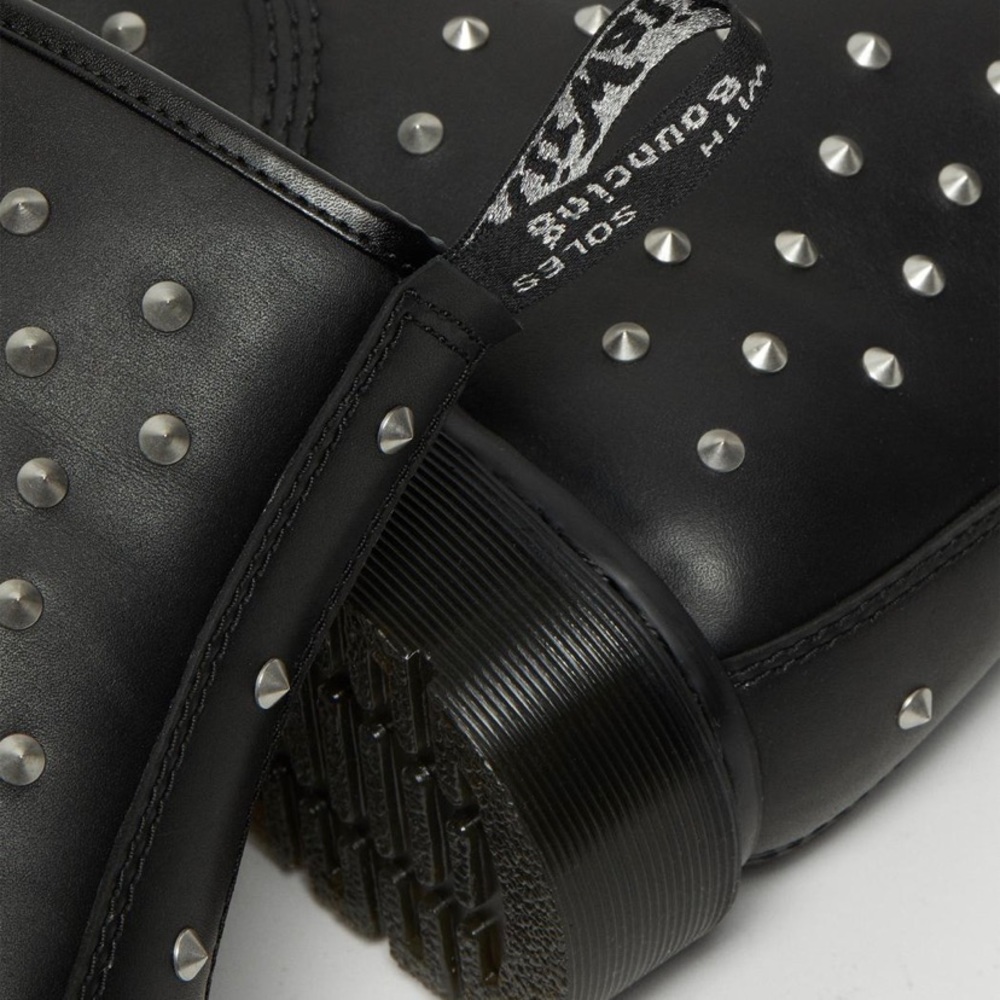 NEW DR MARTENS 1460 STUD WANAMA LEATHER LACE UP BOOTS - Picture 7 of 8